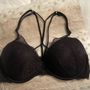 PINK Victoria’s Secret black lace bra